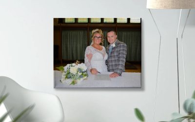 Personalised Canvas Print, A2